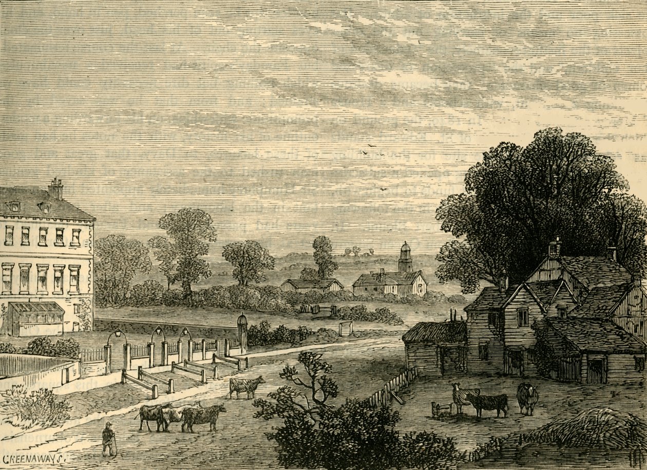 Lisson Green v osmnáctém století, c1876. od Unbekannt
