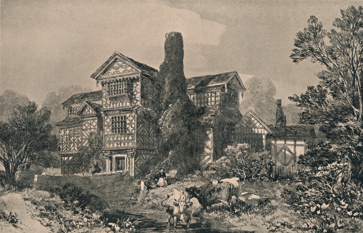 Little Moreton Hall, Cheshire, 1915 od Unbekannt