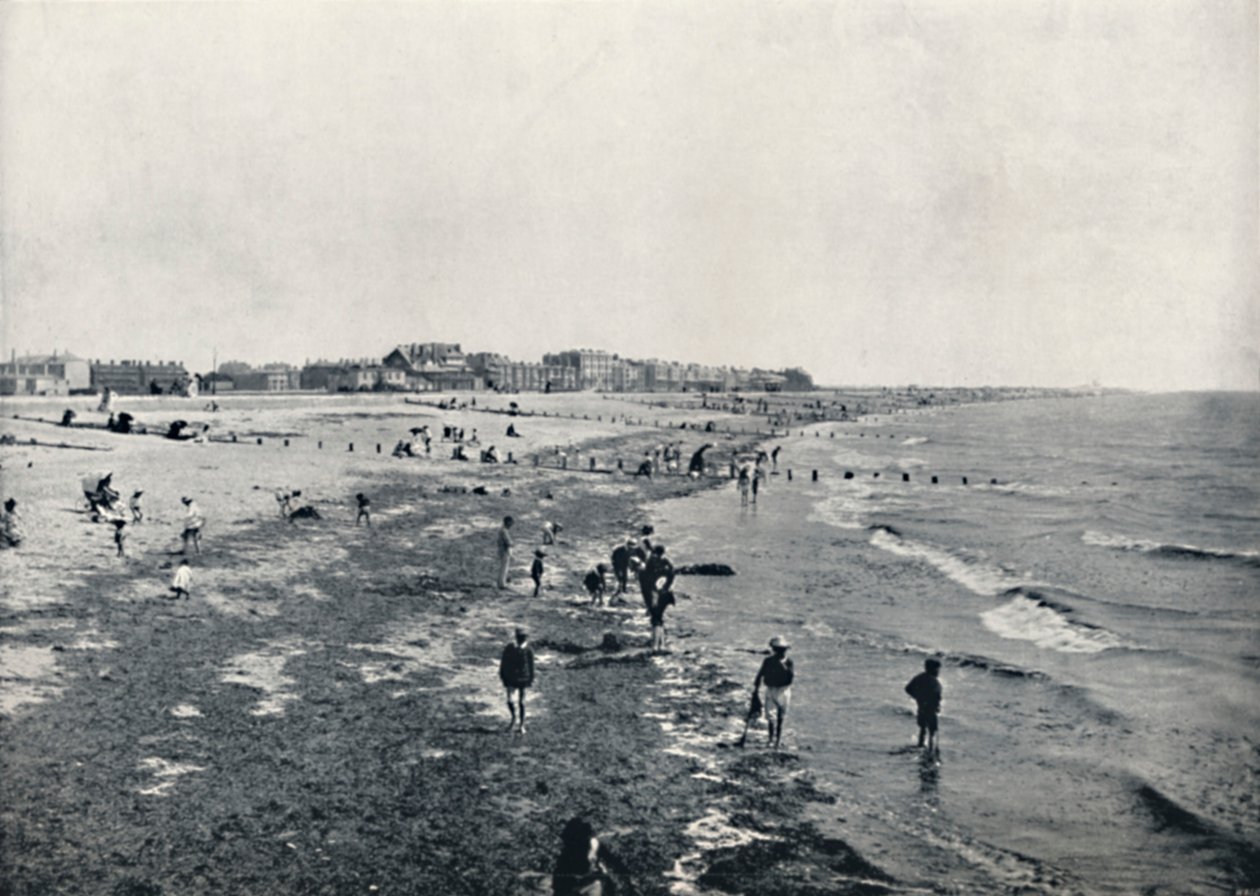 Littlehampton - Pádlování na nízké vodě, 1895 od Unbekannt