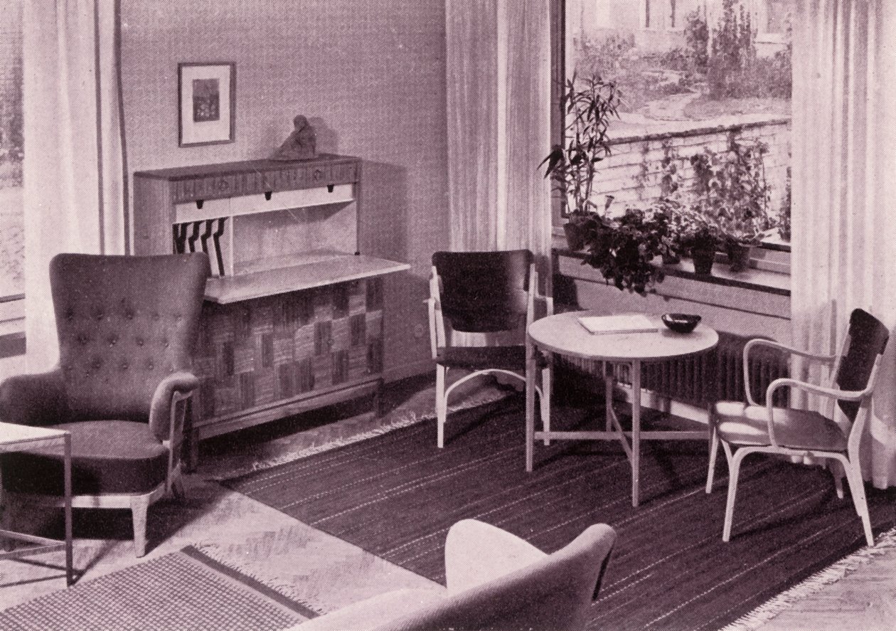 Nábytek do obývacího pokoje Carl-Axel Acking, výrobce A.B. Svenska Mobelfabrikerna, 1949. od Unbekannt