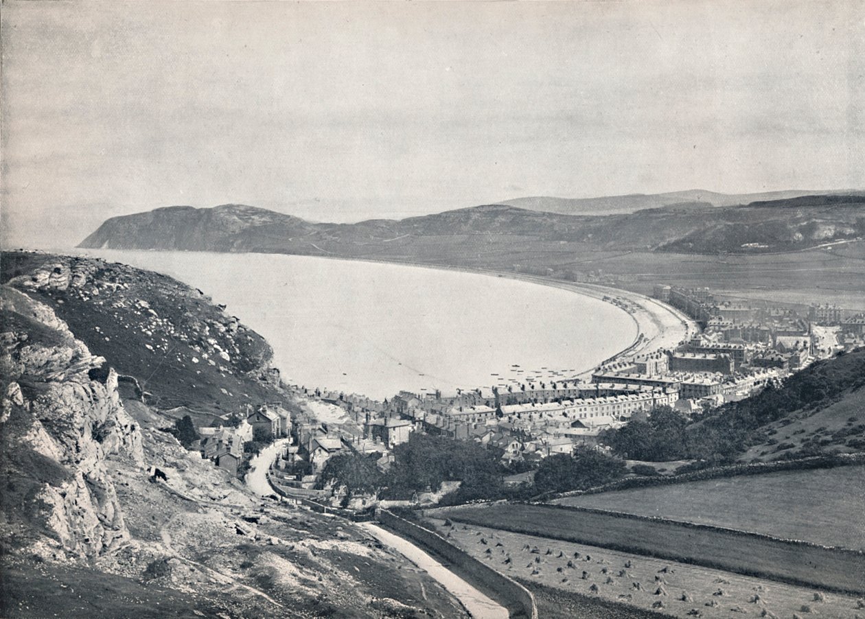 Llandudno - Pohled dolů z hory, 1895 od Unbekannt