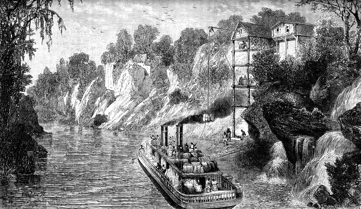 Plnění napařovače bavlny, USA, c1880 od Unbekannt