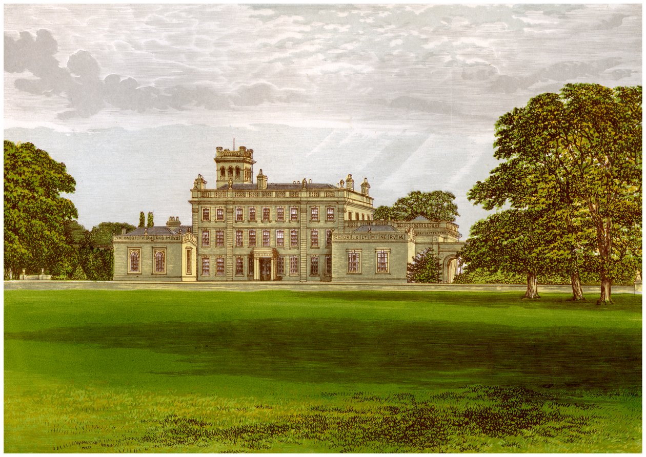Locko Park, Derbyshire, domov rodiny Drury-Lowe, c1880 od Unbekannt