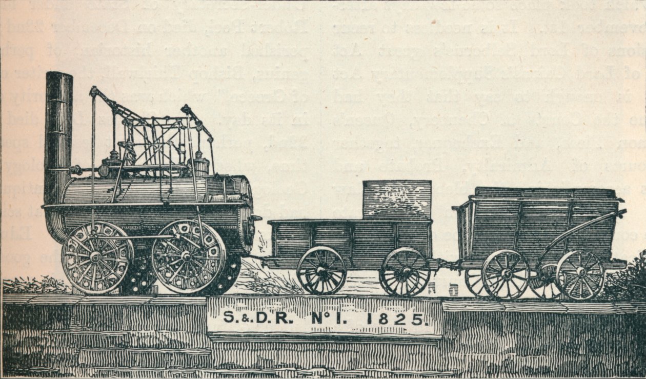 Locomotion č. 1, postavená pro Stockton & Darlington Railway, 1825 1906 od Unbekannt