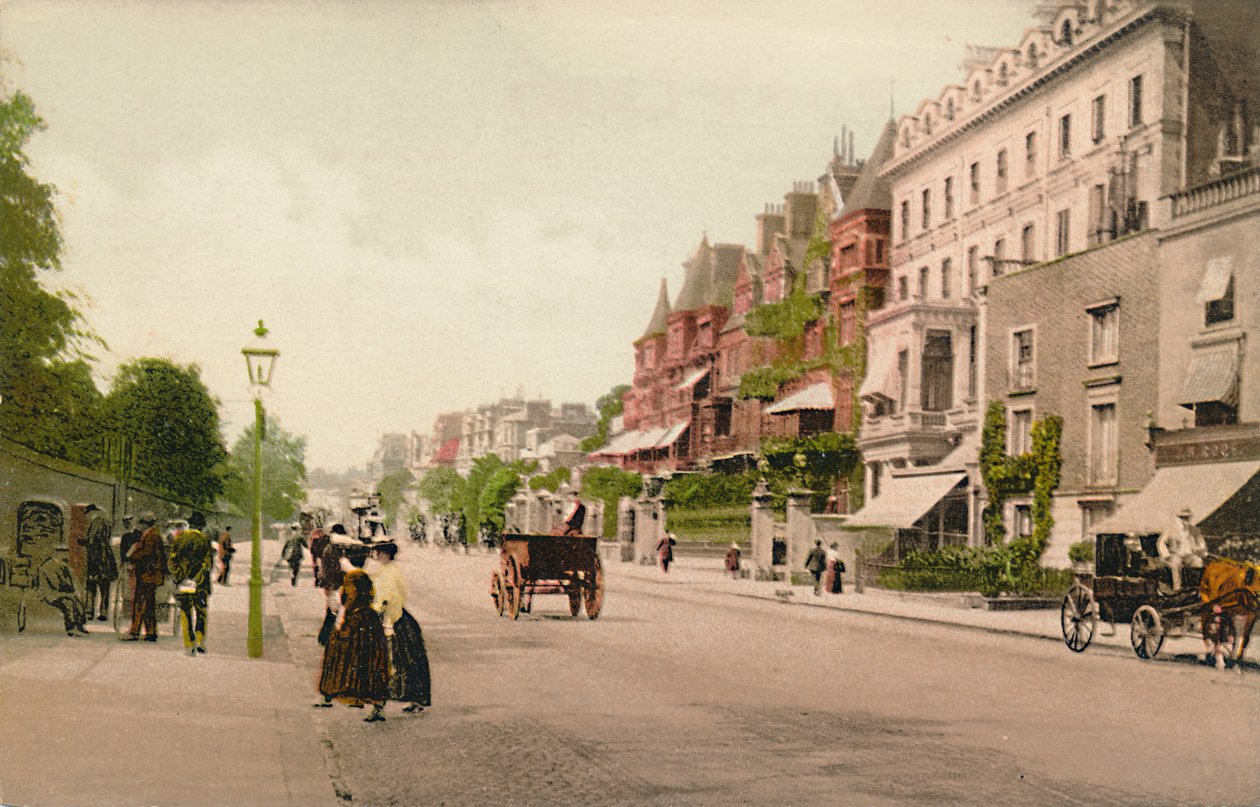 Londýn. Bayswater Road, 1900. od Unbekannt