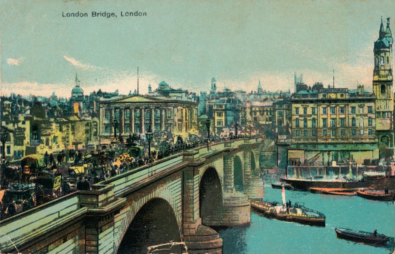 London Bridge, Londýn, c1910, c1900-1930 od Unbekannt