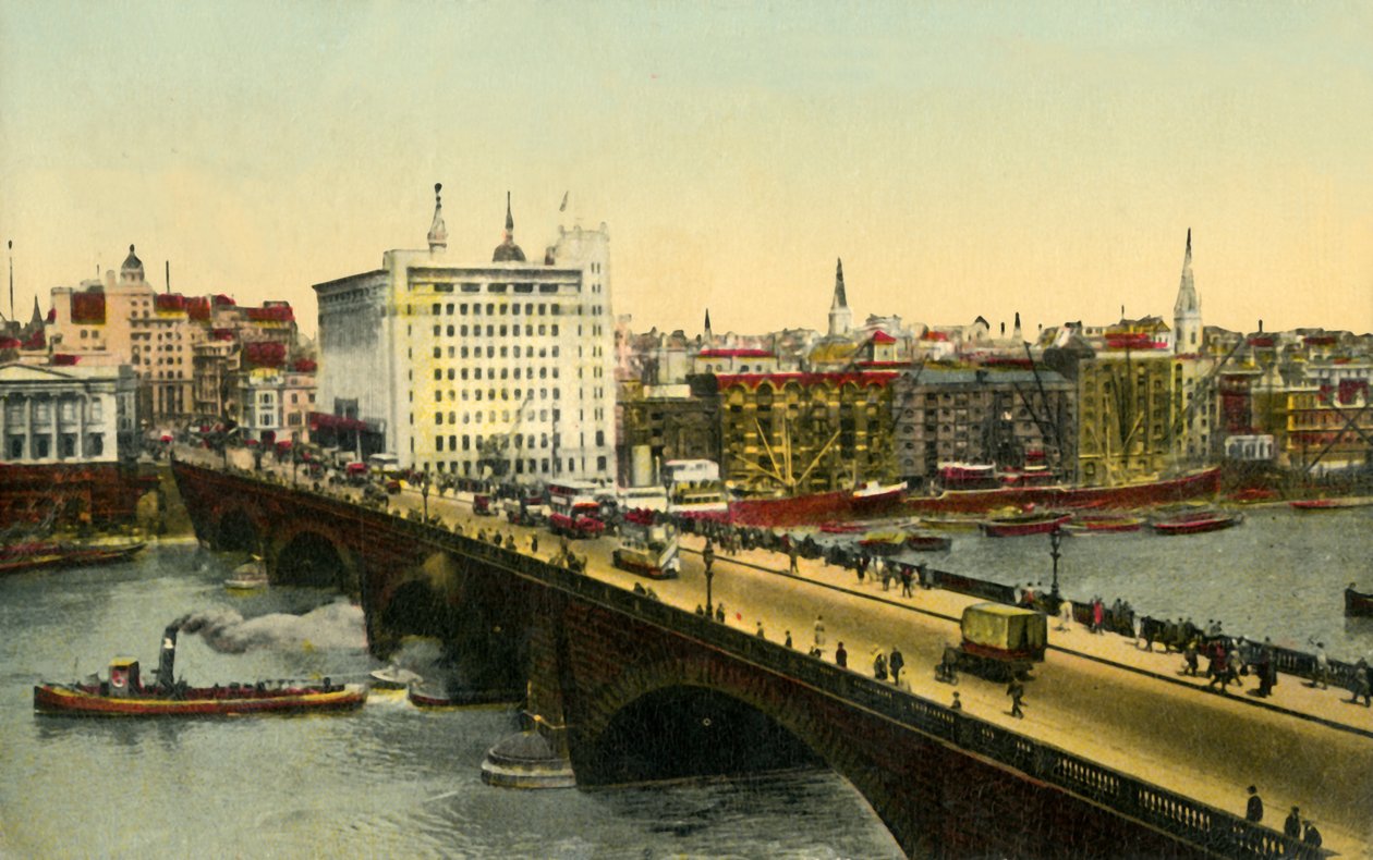 London Bridge a Adelaide House, Londýn, 1935. od Unbekannt