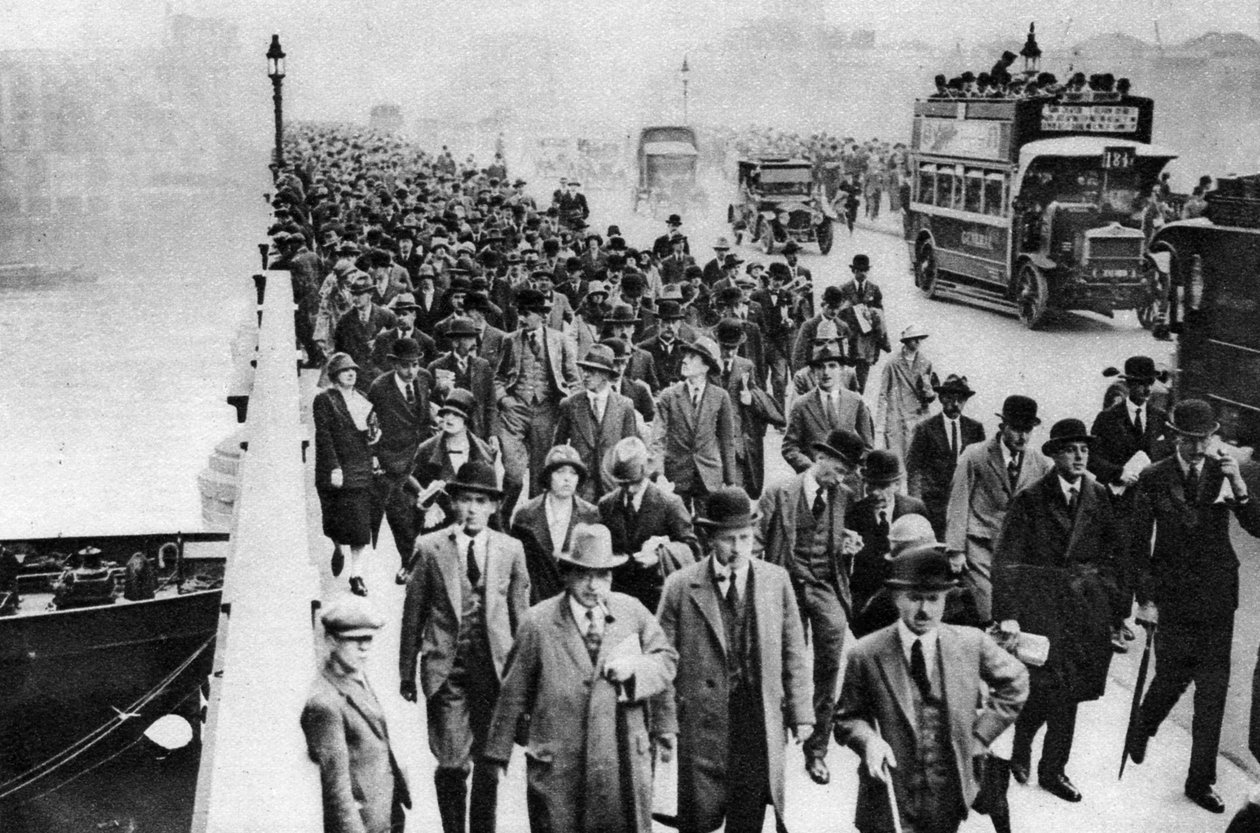 Dopravní špička London Bridge, Londýn, 1926-1927 od Unbekannt