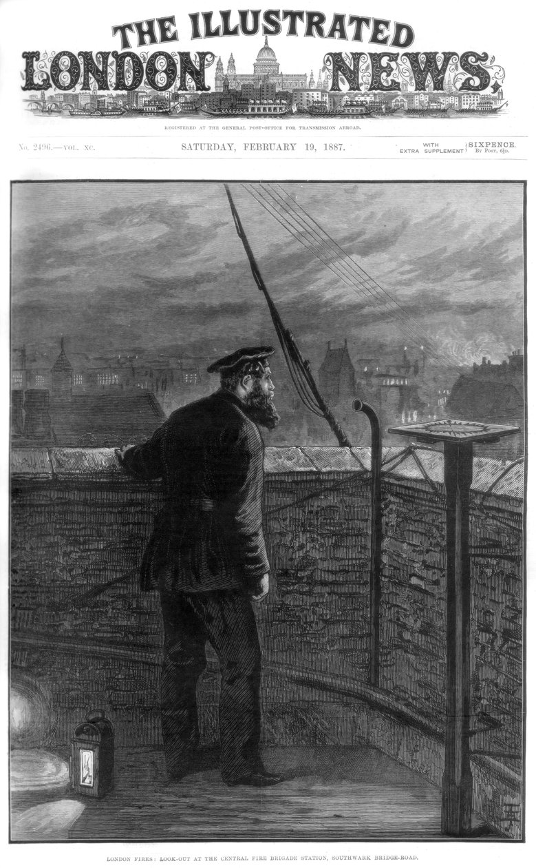 Londýnské požáry, 1887 od Unbekannt