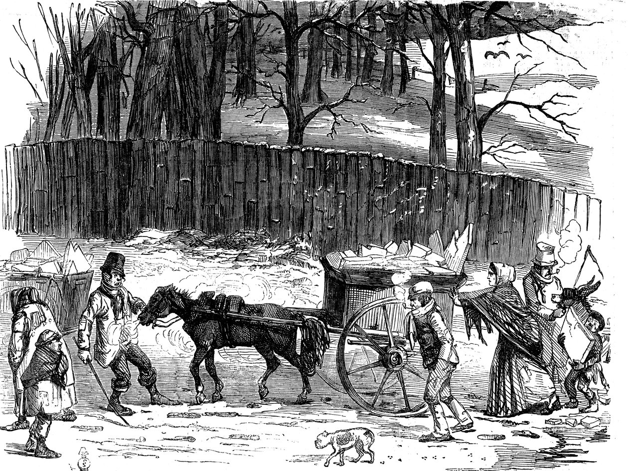 Londýnské ledové vozíky, 1850 od Unbekannt