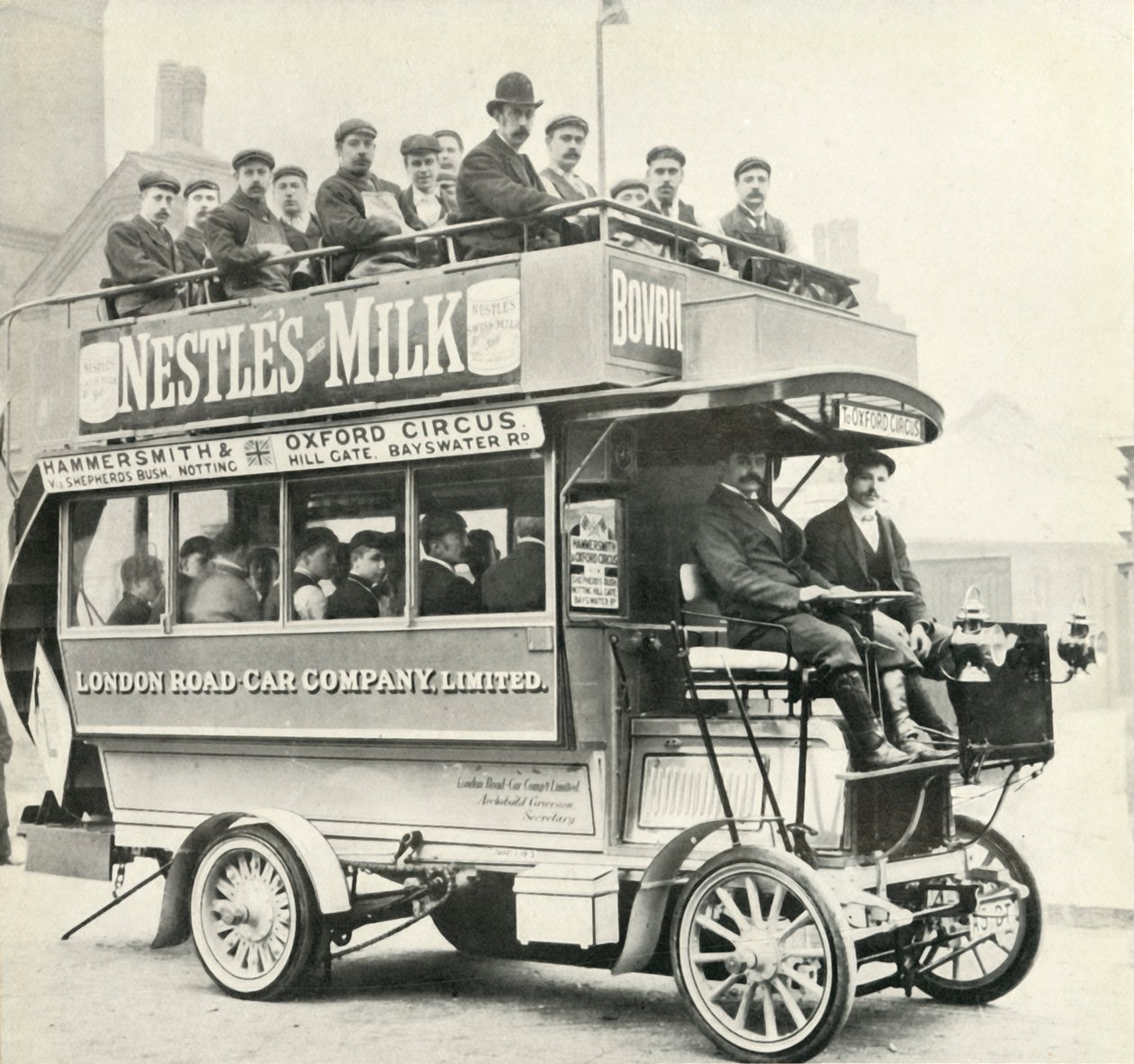 Londýnský parní autobus, c1900, 1947. od Unbekannt