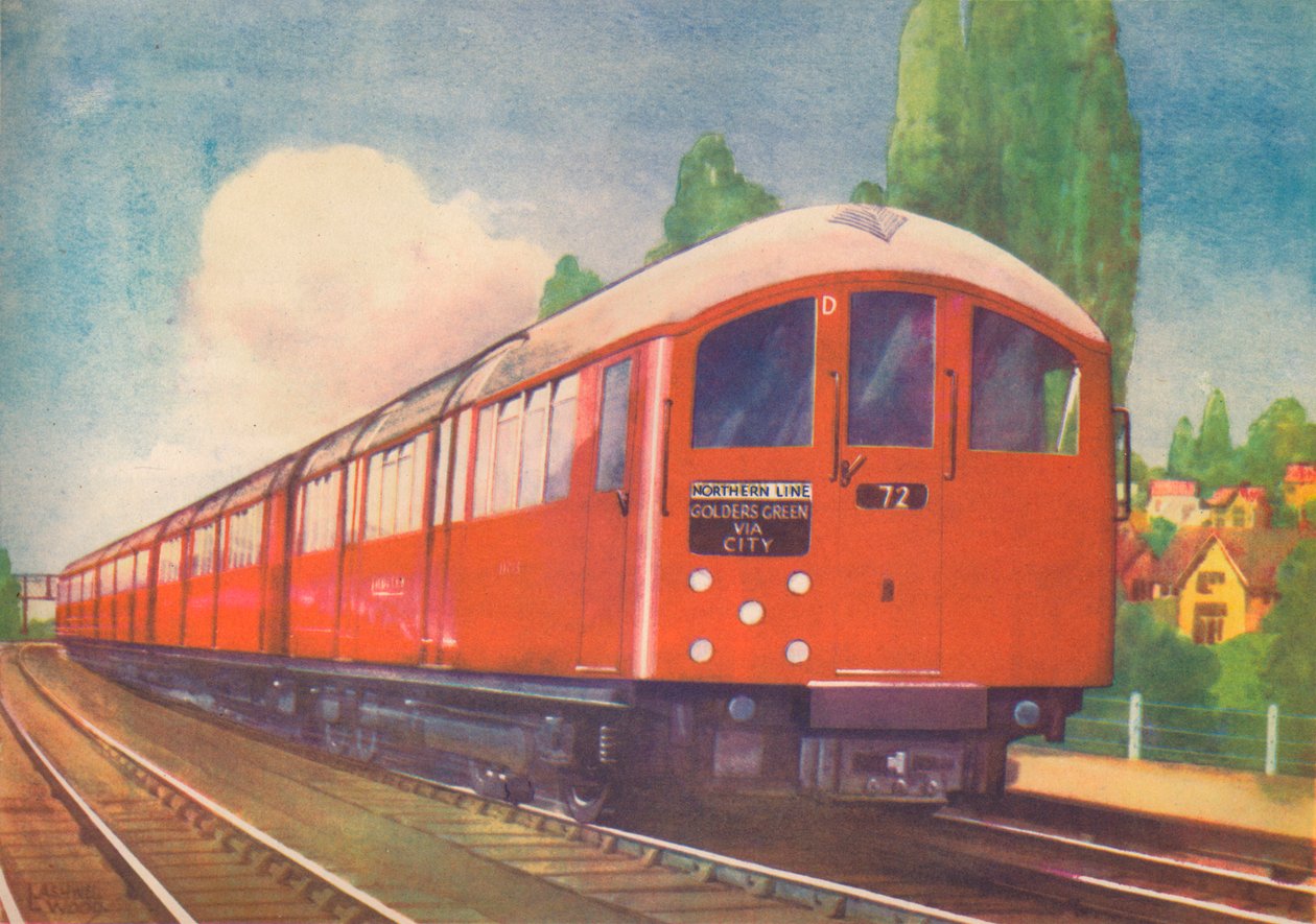 Londons New Streamlined Underground Train, Northern Line, 1940 od Unbekannt