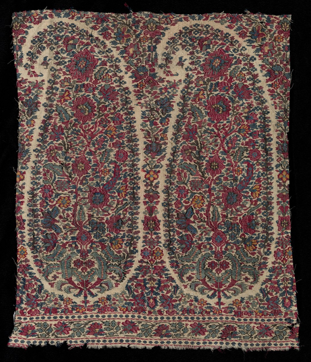 Fragment dlouhého šálu, 1820-1825. od Unbekannt
