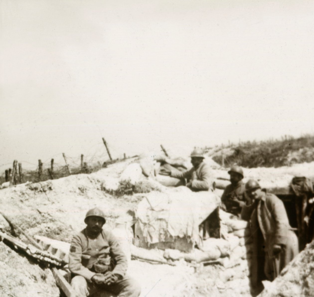 Vyhlídkové stanoviště, Massiges, severní Francie, c1914-c1918. od Unbekannt