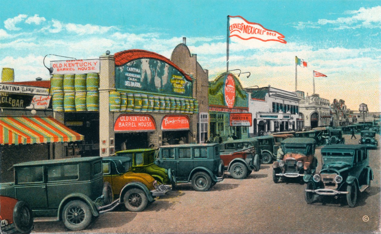 Při pohledu na sever na Main Street, c1939 od Unbekannt
