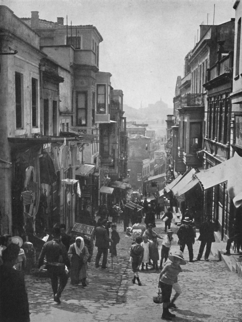 Při pohledu dolů Step Street, Konstantinopol, 1913 od Unbekannt