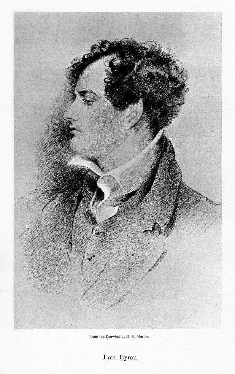 Lord Byron, anglo-skotský básník, 19. století od Unbekannt