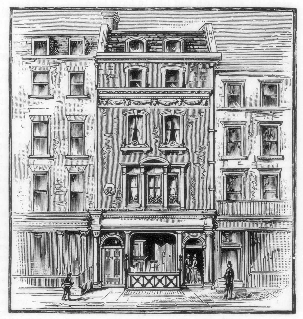 Rodiště lorda Byrona, Holles Street, Cavendish Square, Londýn, 1888 od Unbekannt