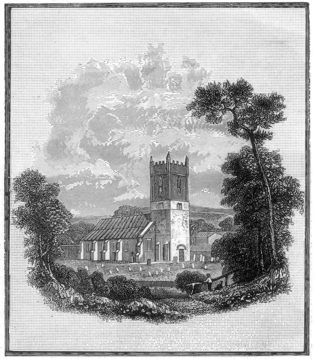 Pohřebiště lorda Byronse, kostel Hucknall Torkard, Nottinghamshire, 1888 od Unbekannt