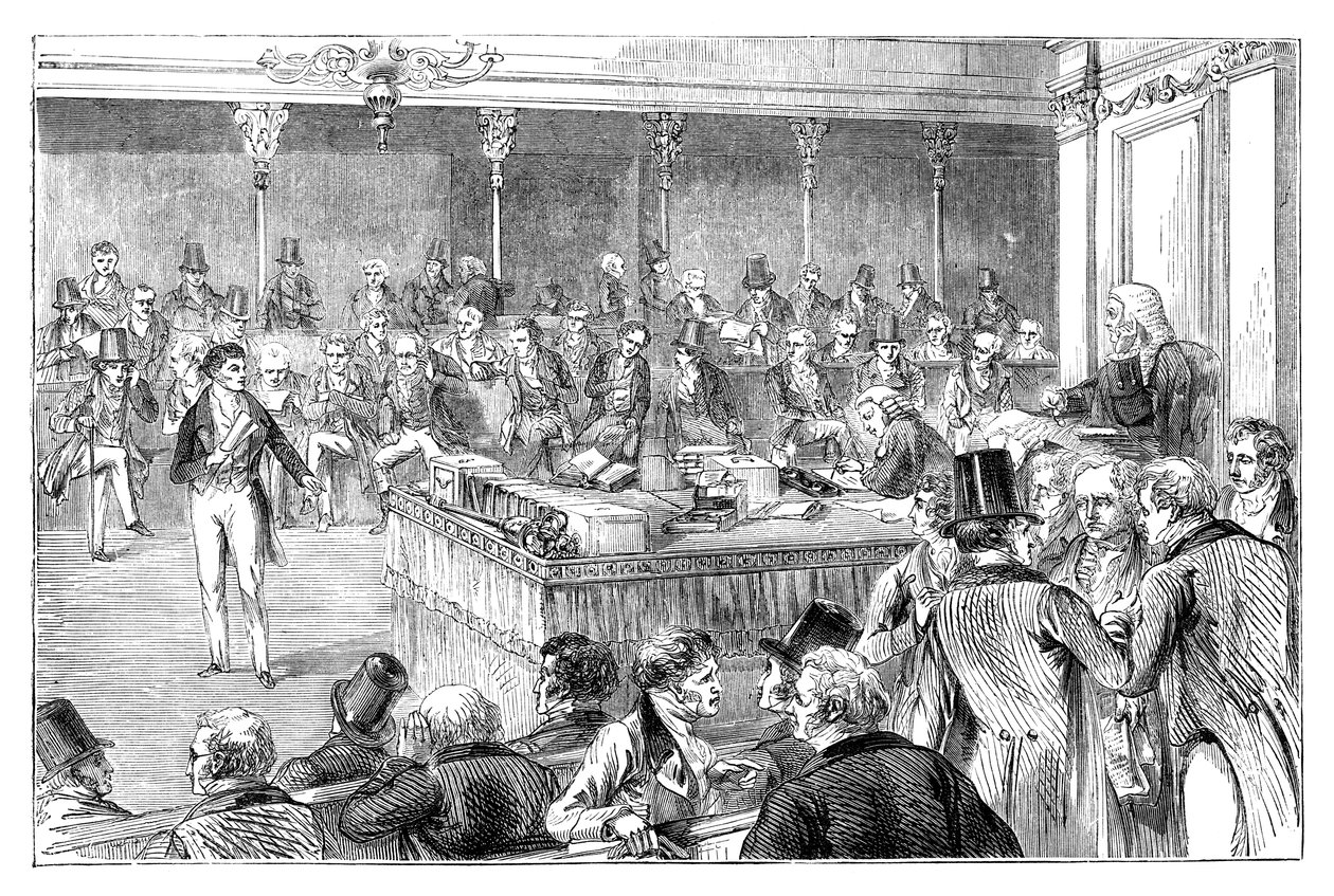 Lord John Russell 1792-1878 zavádějící reformní zákon z roku 1832 c1895 od Unbekannt