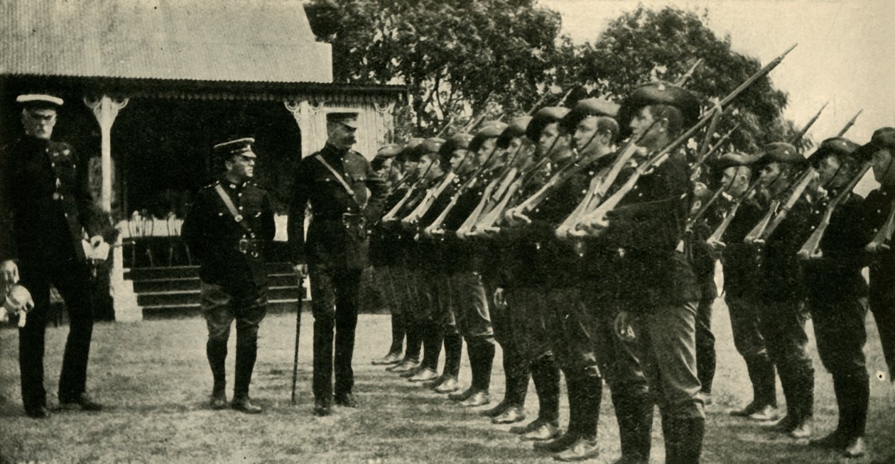 Lord Kitchener hodnotí australské kadety, první světová válka, c1914, c1920. od Unbekannt