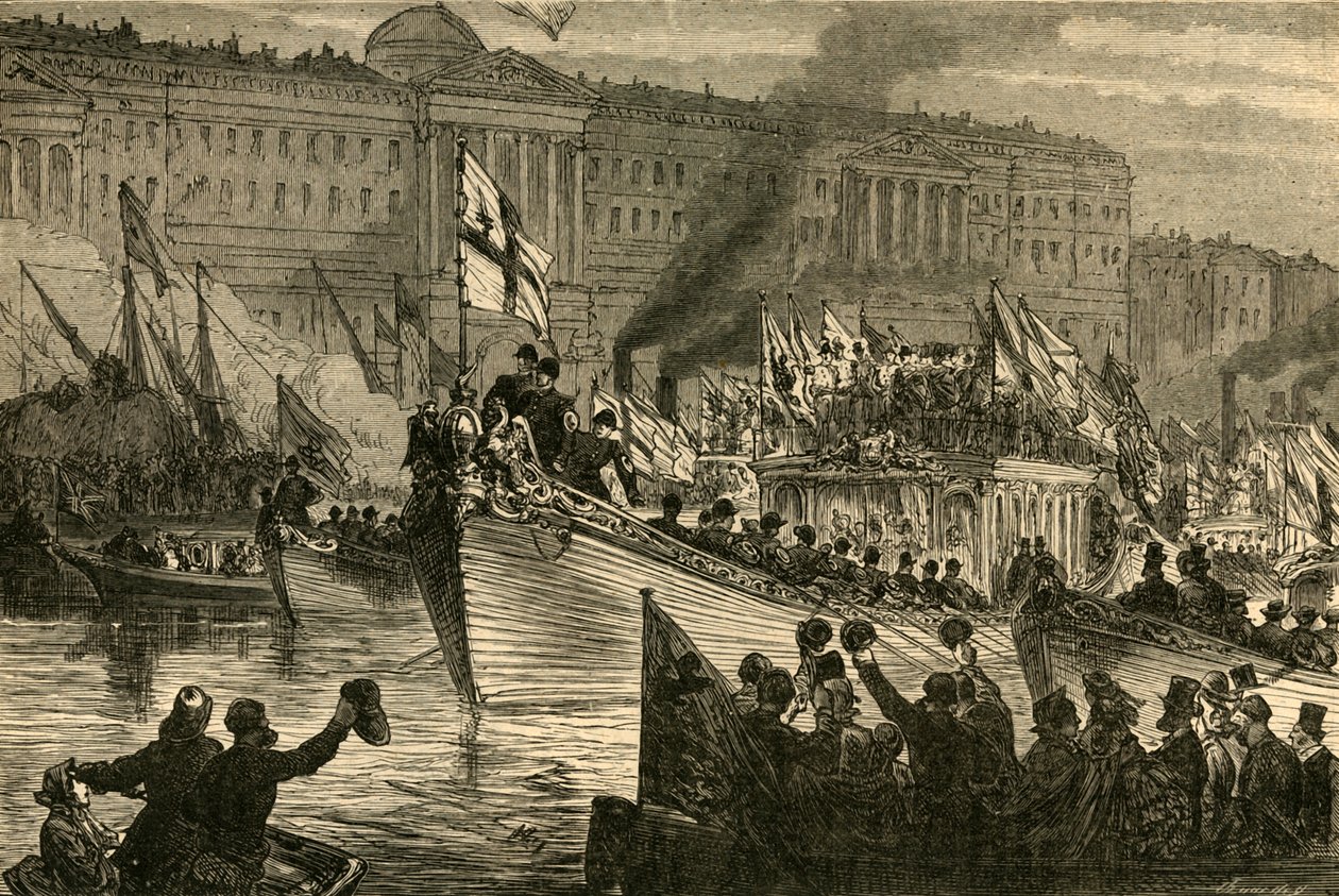 Vodní procesí lordů starostů, 1897. od Unbekannt