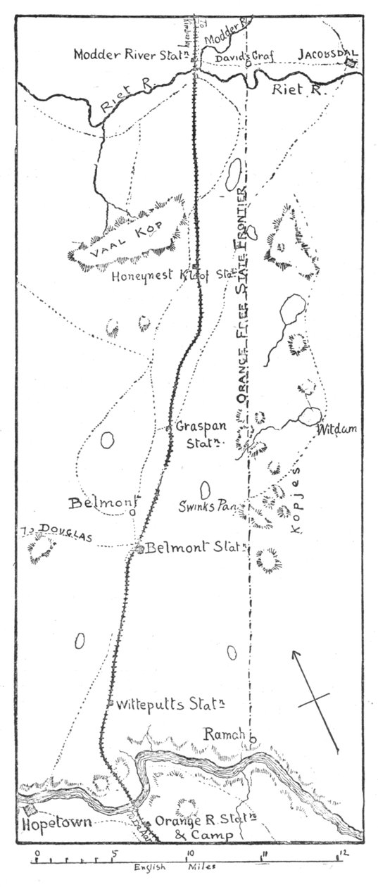 Lord Methuens Line of Advance k řece Modder, 1902 od Unbekannt