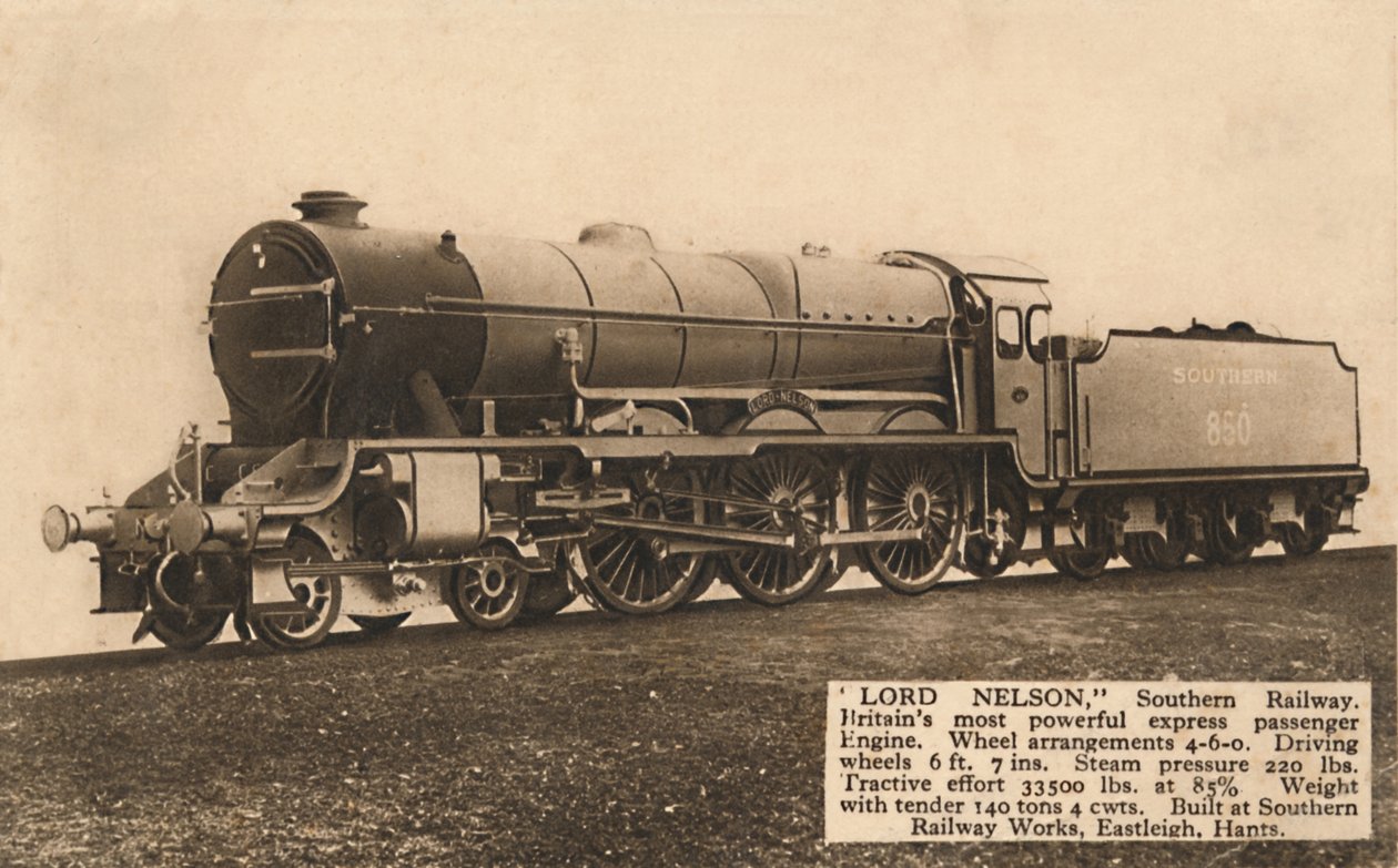 Lord Nelson, jižní železnice, c1930. od Unbekannt