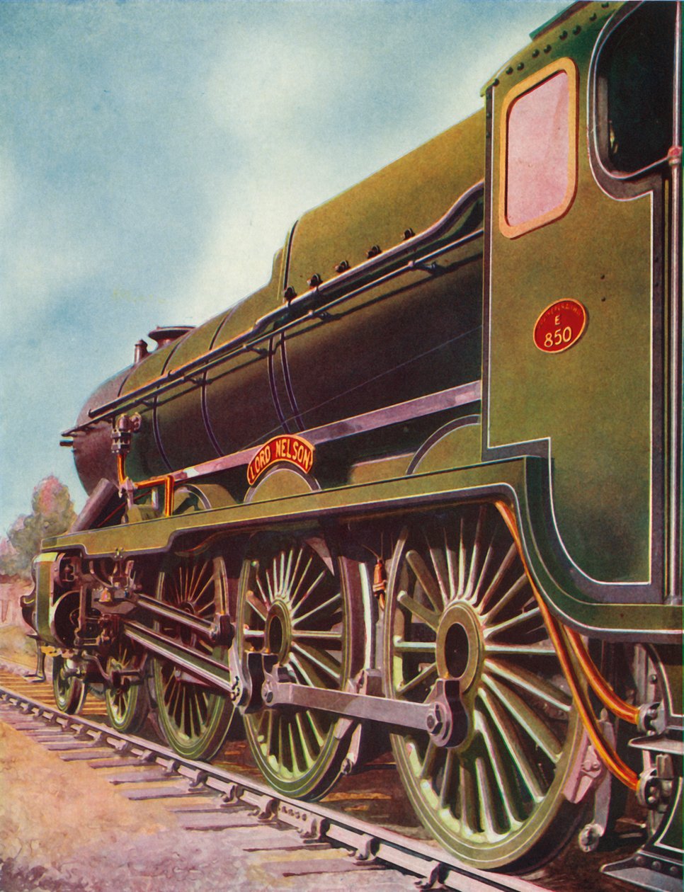 Lord Nelson, jedna z nejvýkonnějších lokomotiv vlastněných Southern Railway, 1935-36. od Unbekannt