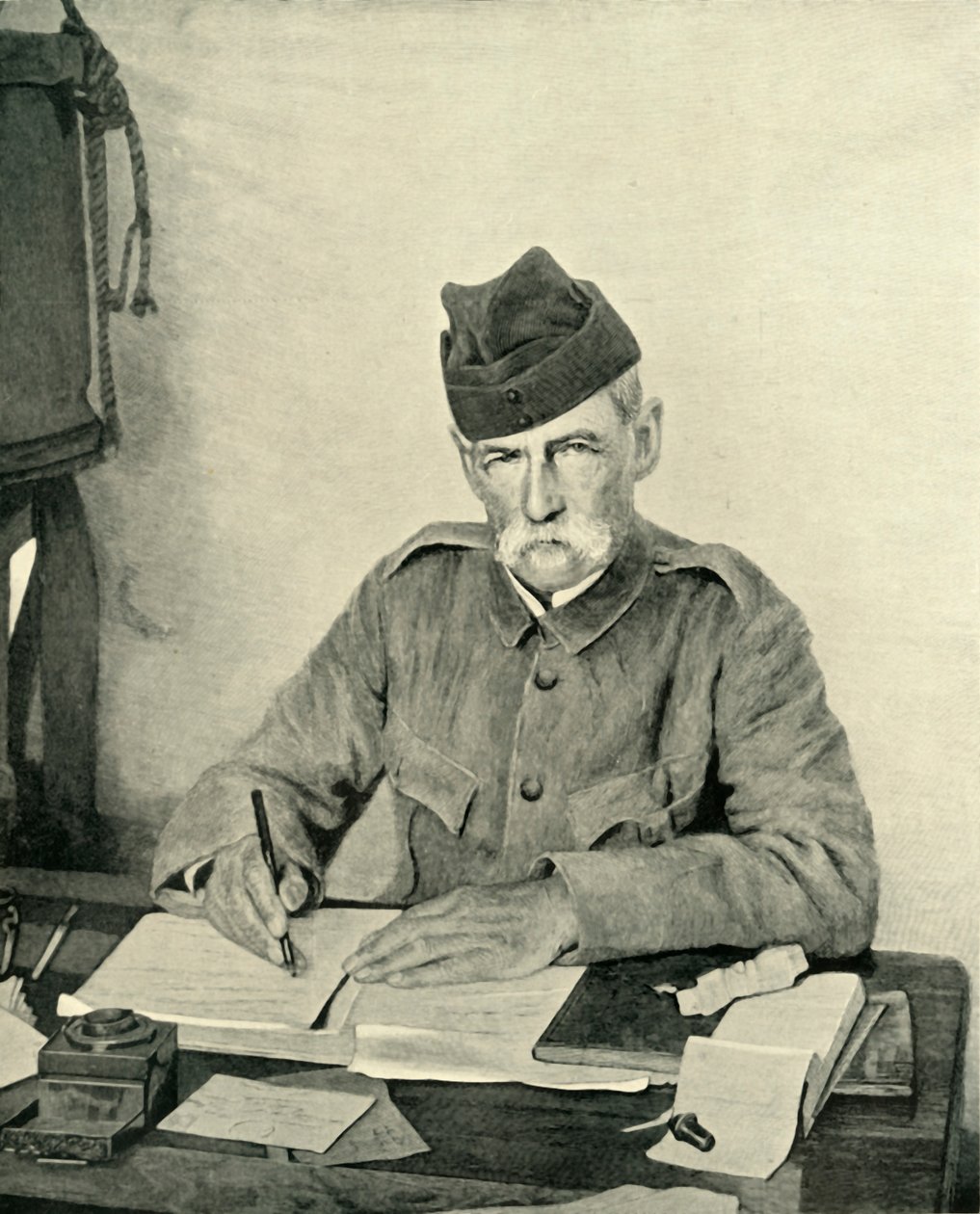 Lord Roberts Psaní ve svém stanu, c1900, 1901. od Unbekannt