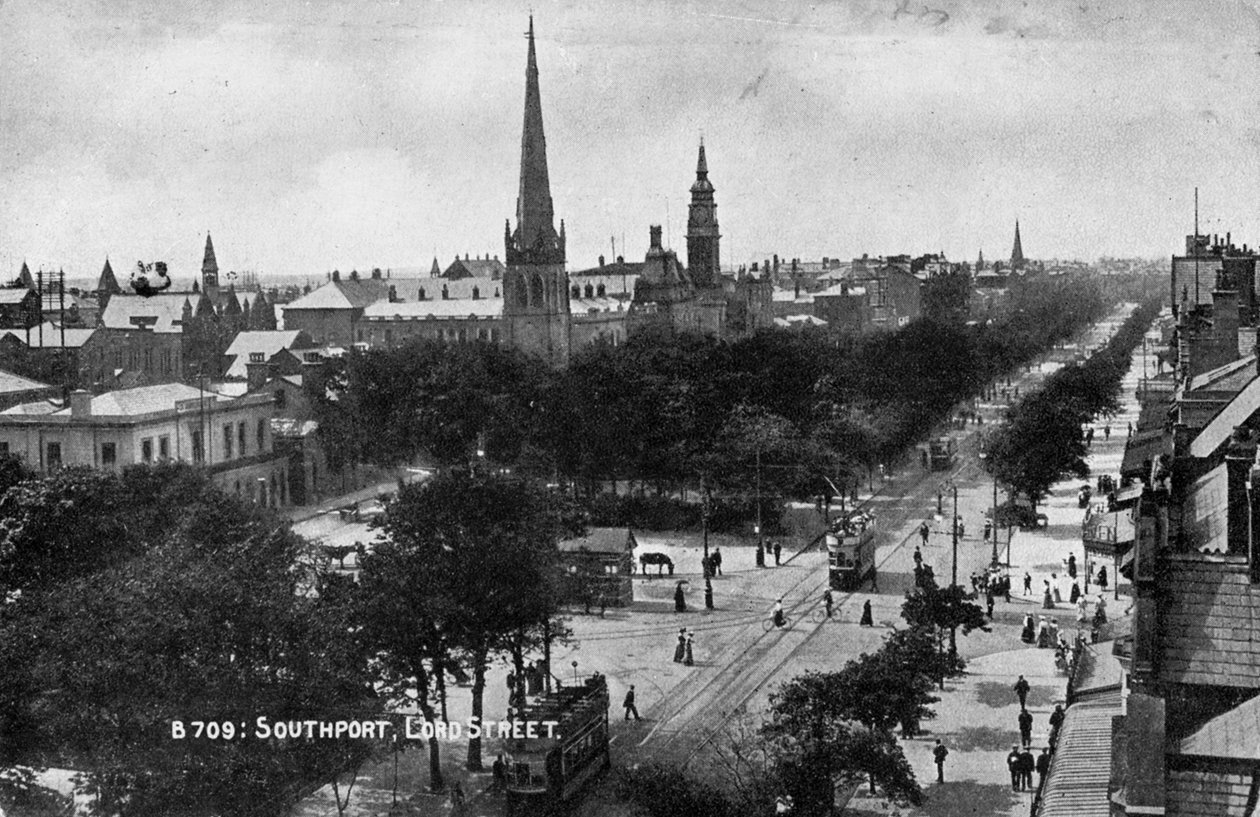 Lord Street, Southport, Lancashire, 1900 od Unbekannt