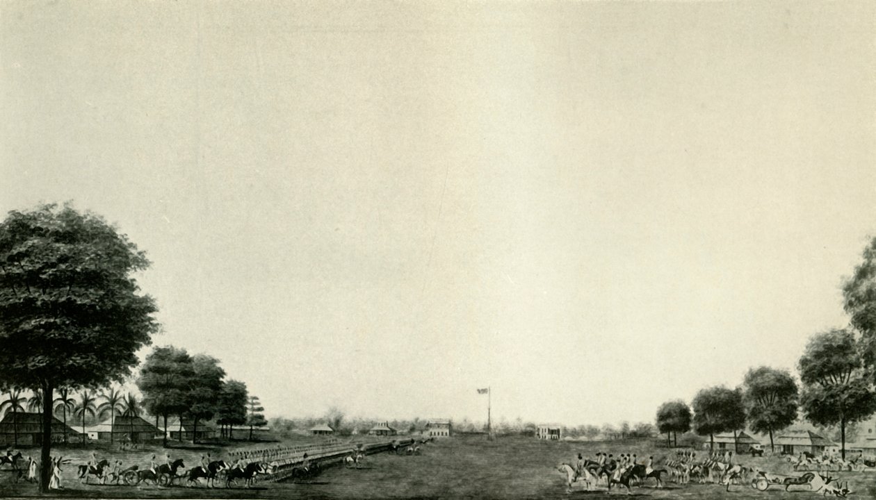 Lord Wellesley Reviewing the Bodyguard at Ballygunge, c1770, c19250. od Unbekannt