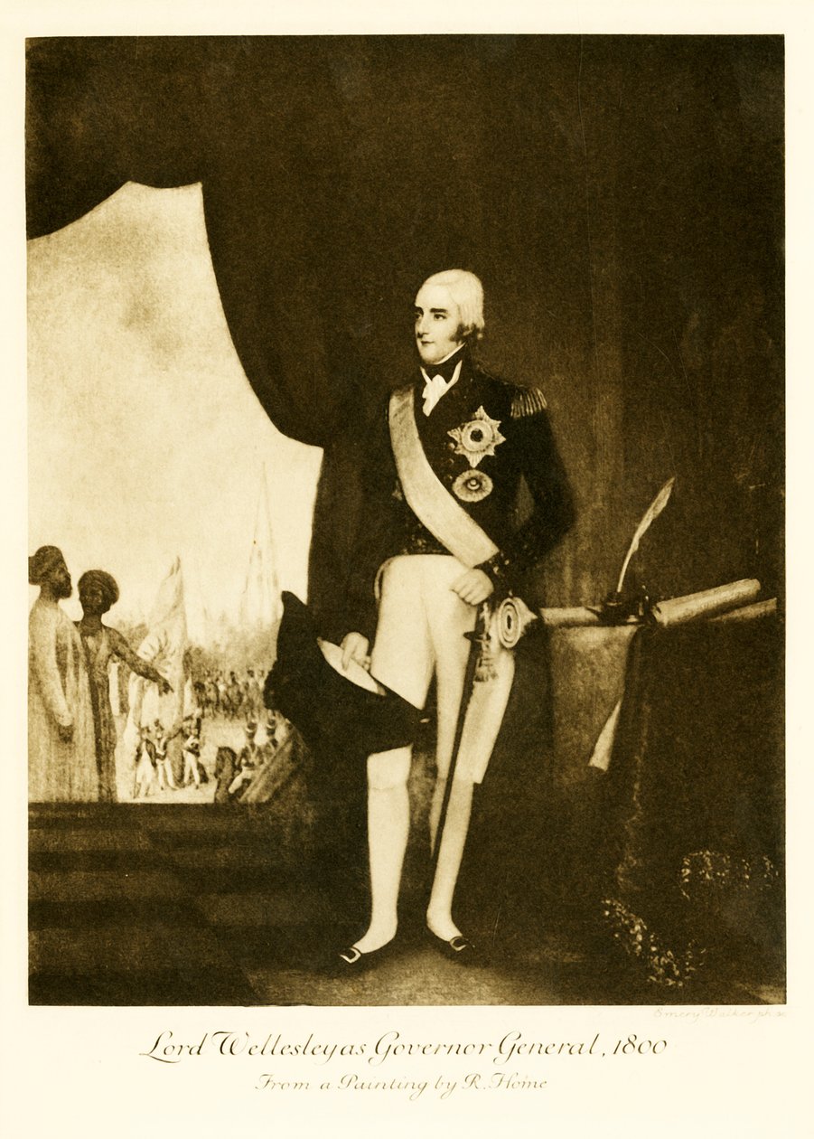 Lord Wellesley jako generální guvernér, 1800, 1925. od Unbekannt
