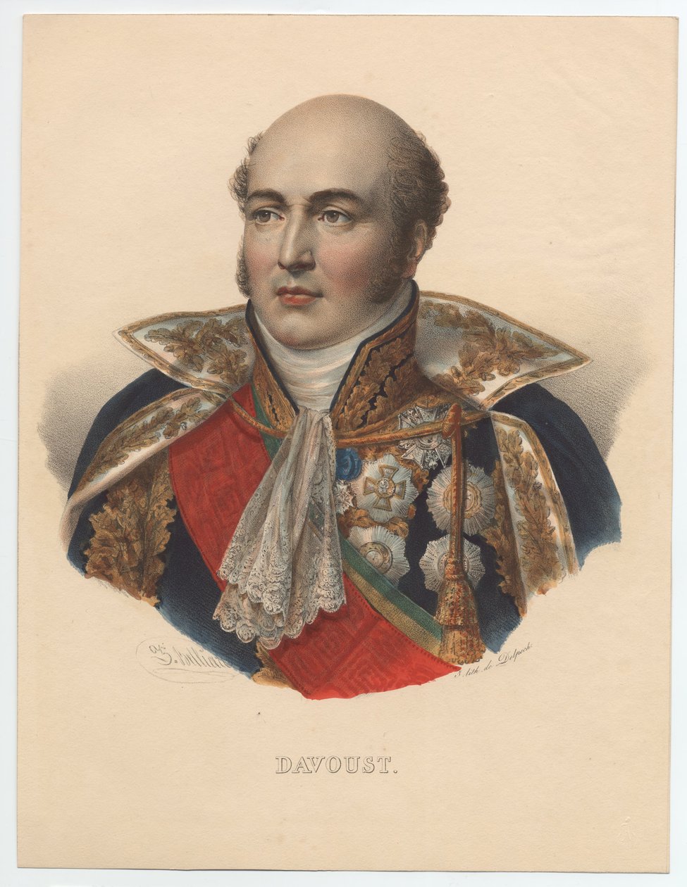 Louis-Nicolas Davout 1770-1823, maršál Francie, 1835 od Unbekannt