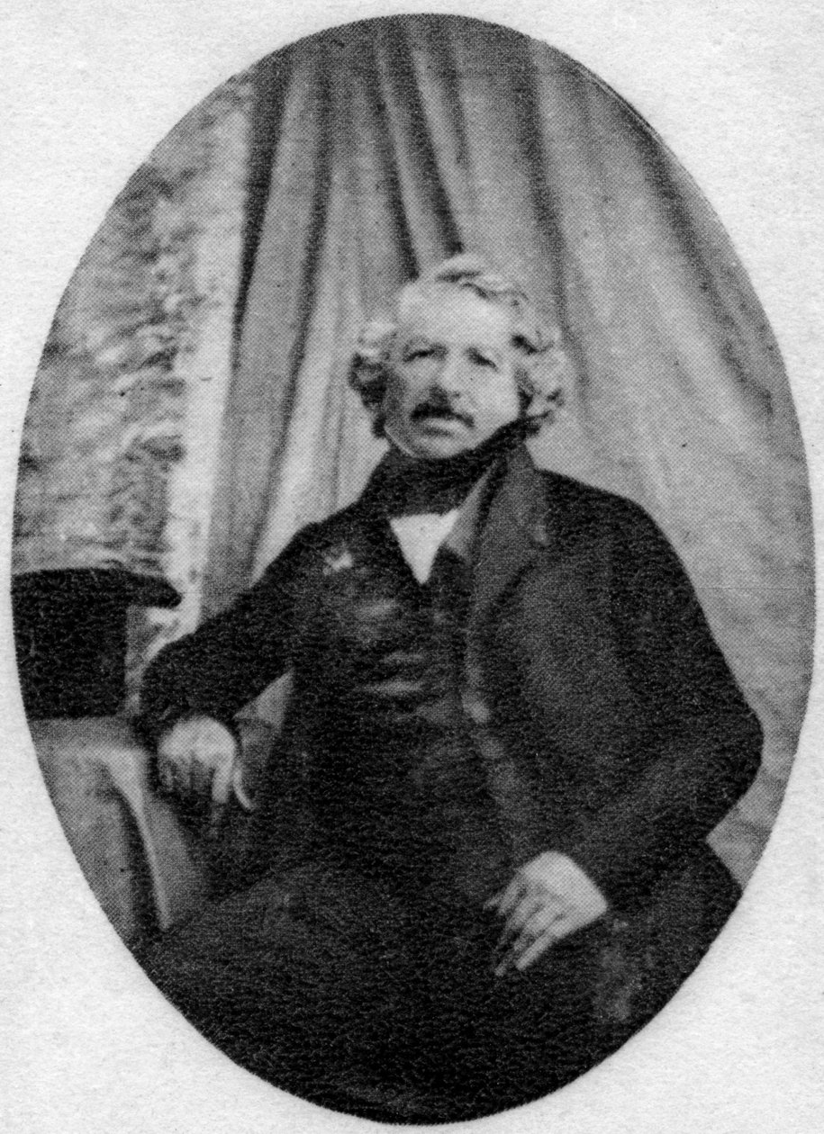 Louis Daguerre, francouzský průkopník fotografie, c1845-1851 od Unbekannt