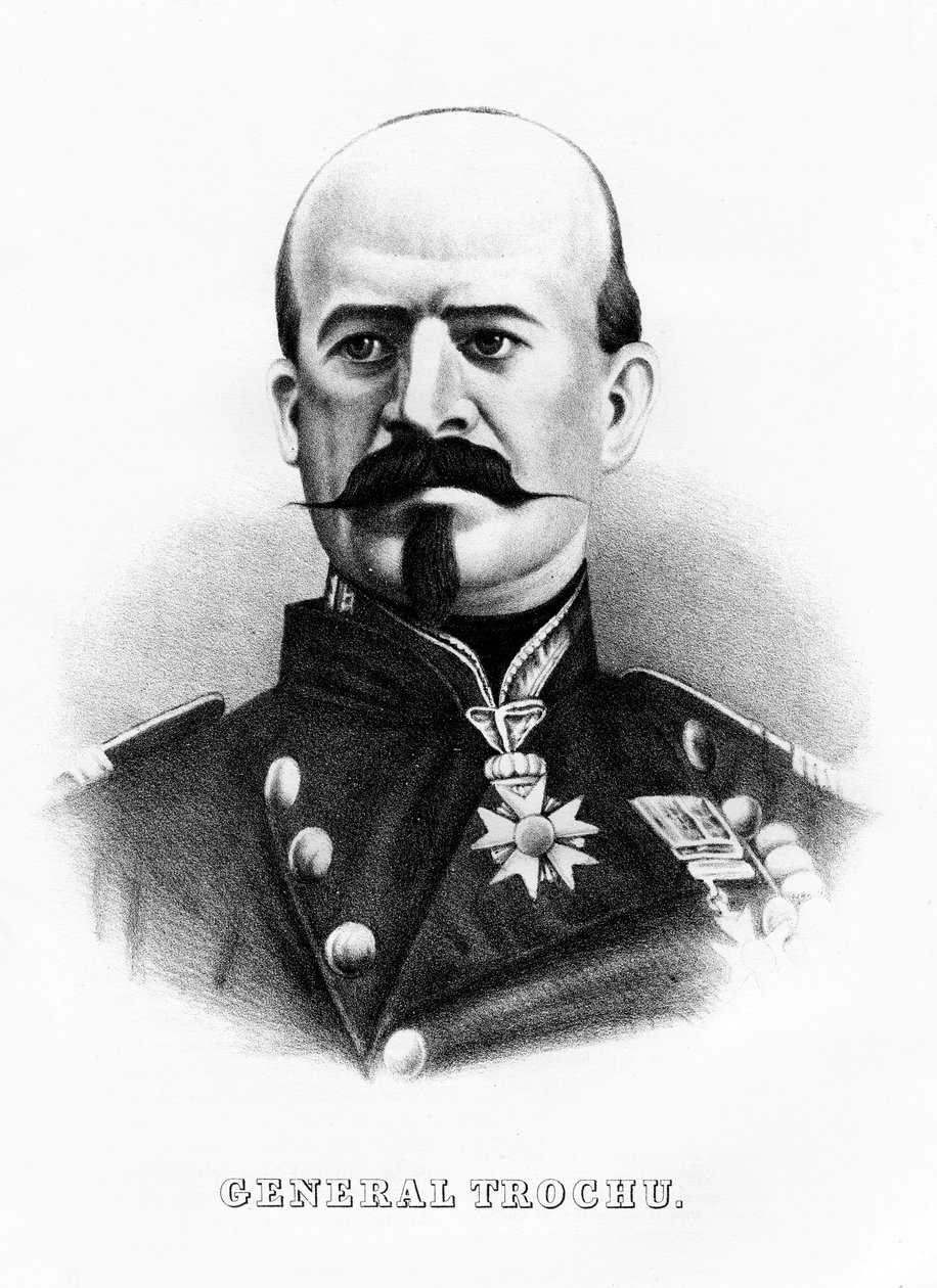 Louis Jules Trochu, francouzský vojevůdce a politik, polovina konce 19. století od Unbekannt
