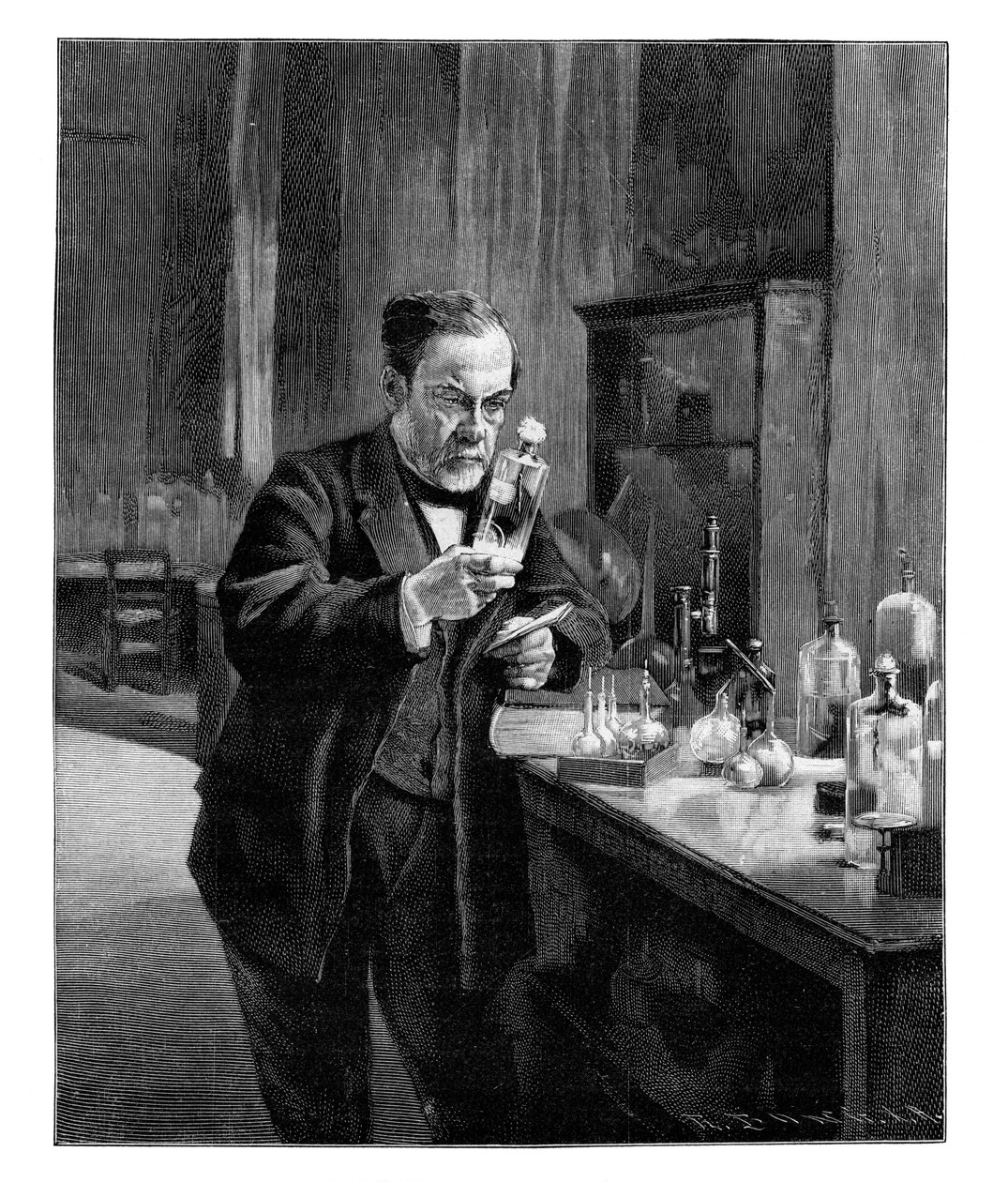 Louis Pasteur, francouzský mikrobiolog a chemik 19. století, 1900 od Unbekannt