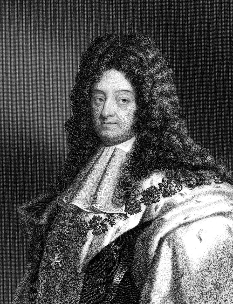 Ludvík XIV., král Francie od roku 1643, c1835 od Unbekannt