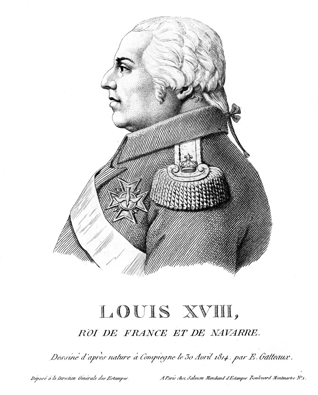 Louis XVIII, král Francie, 1814 od Unbekannt