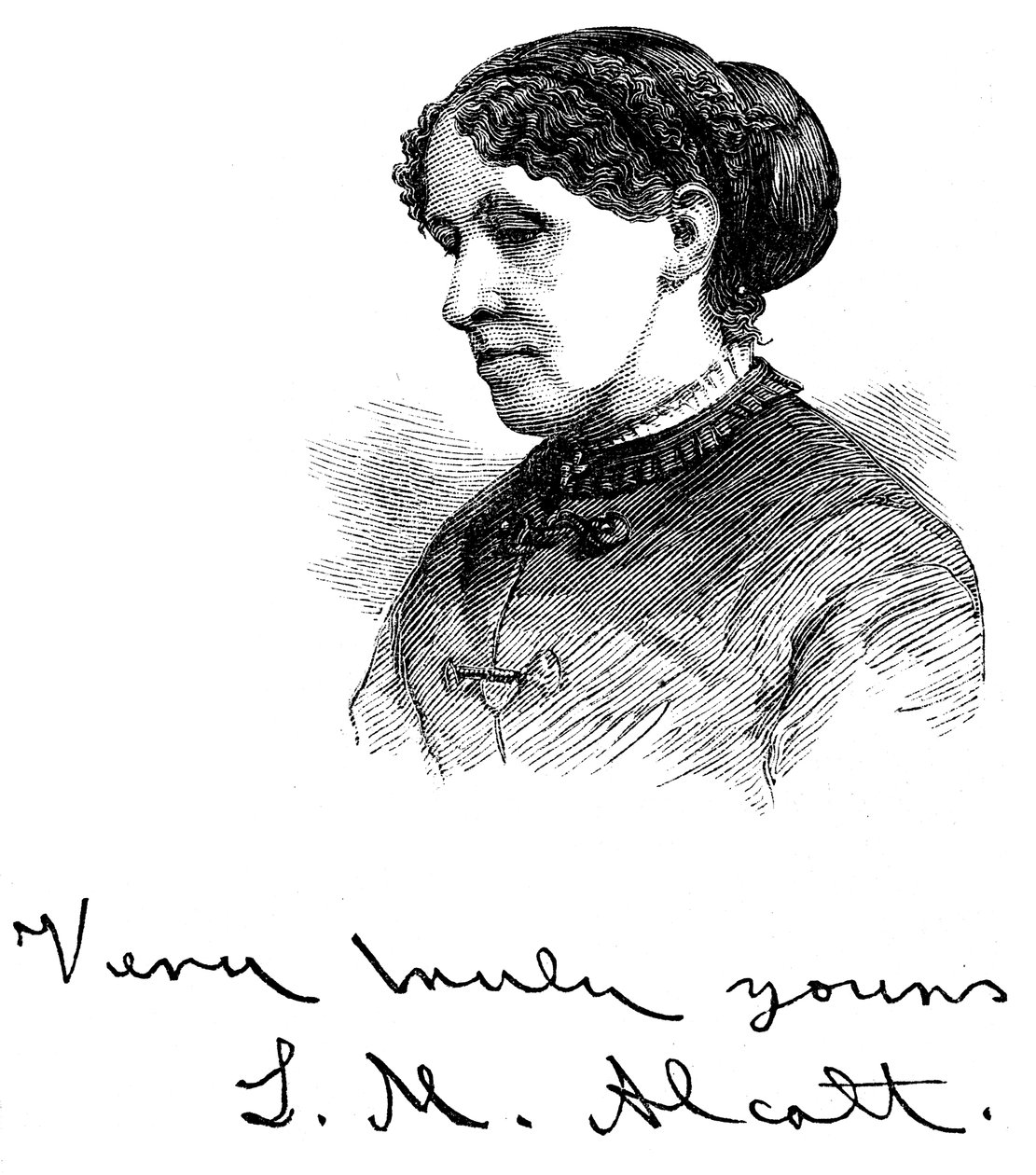 Louisa May Alcott 1832-1888, americký spisovatel, 1875 od Unbekannt