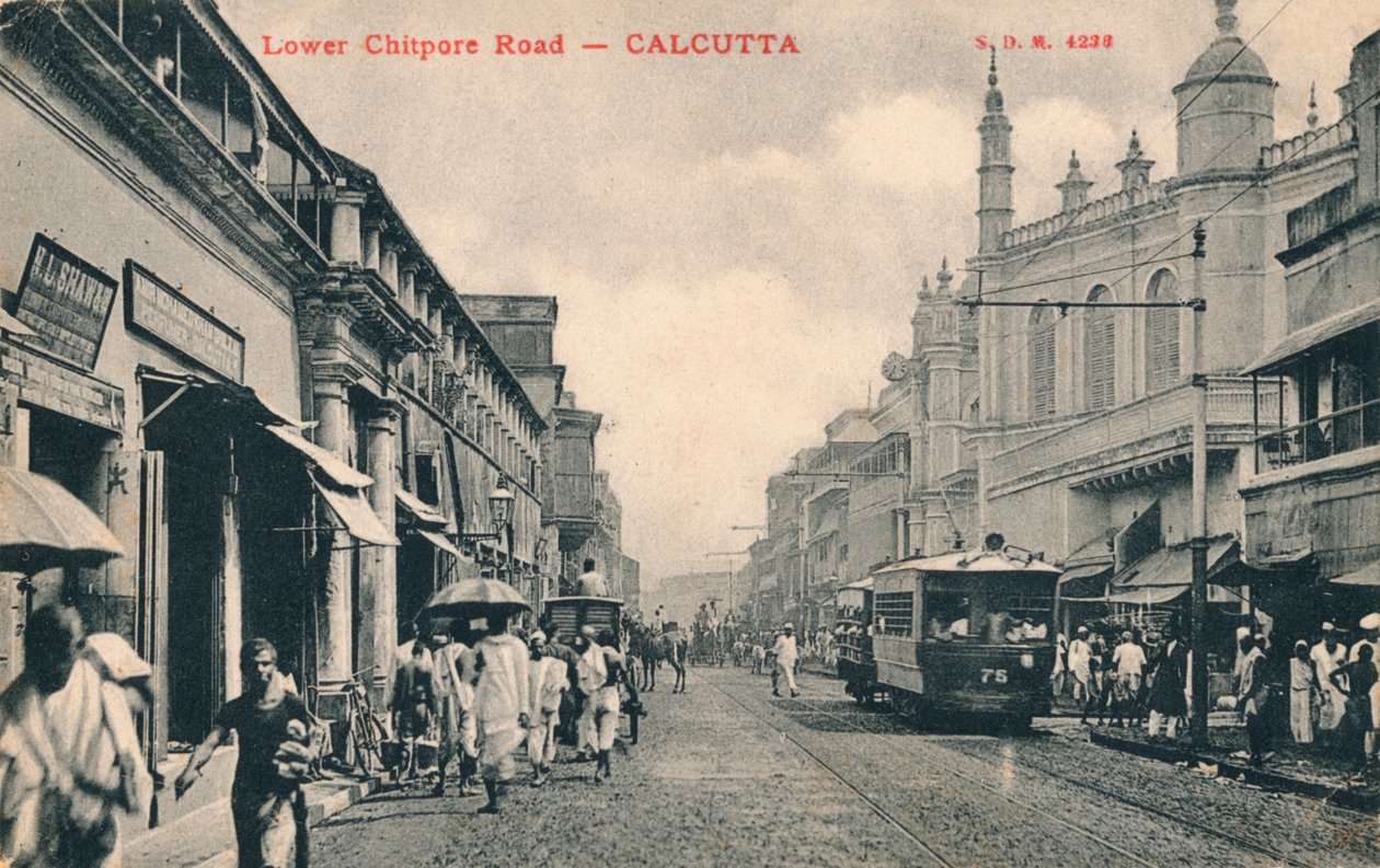 Lower Chitpore Road - Kalkata, c1910 od Unbekannt