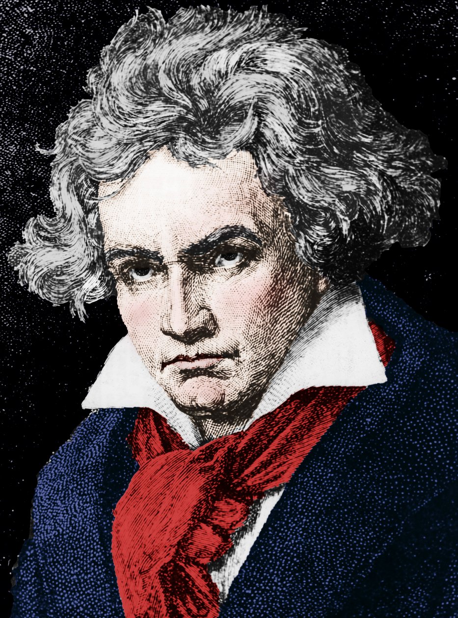 Ludwig van Beethoven 1770-1827, německý skladatel a klavírista, 19. od Unbekannt