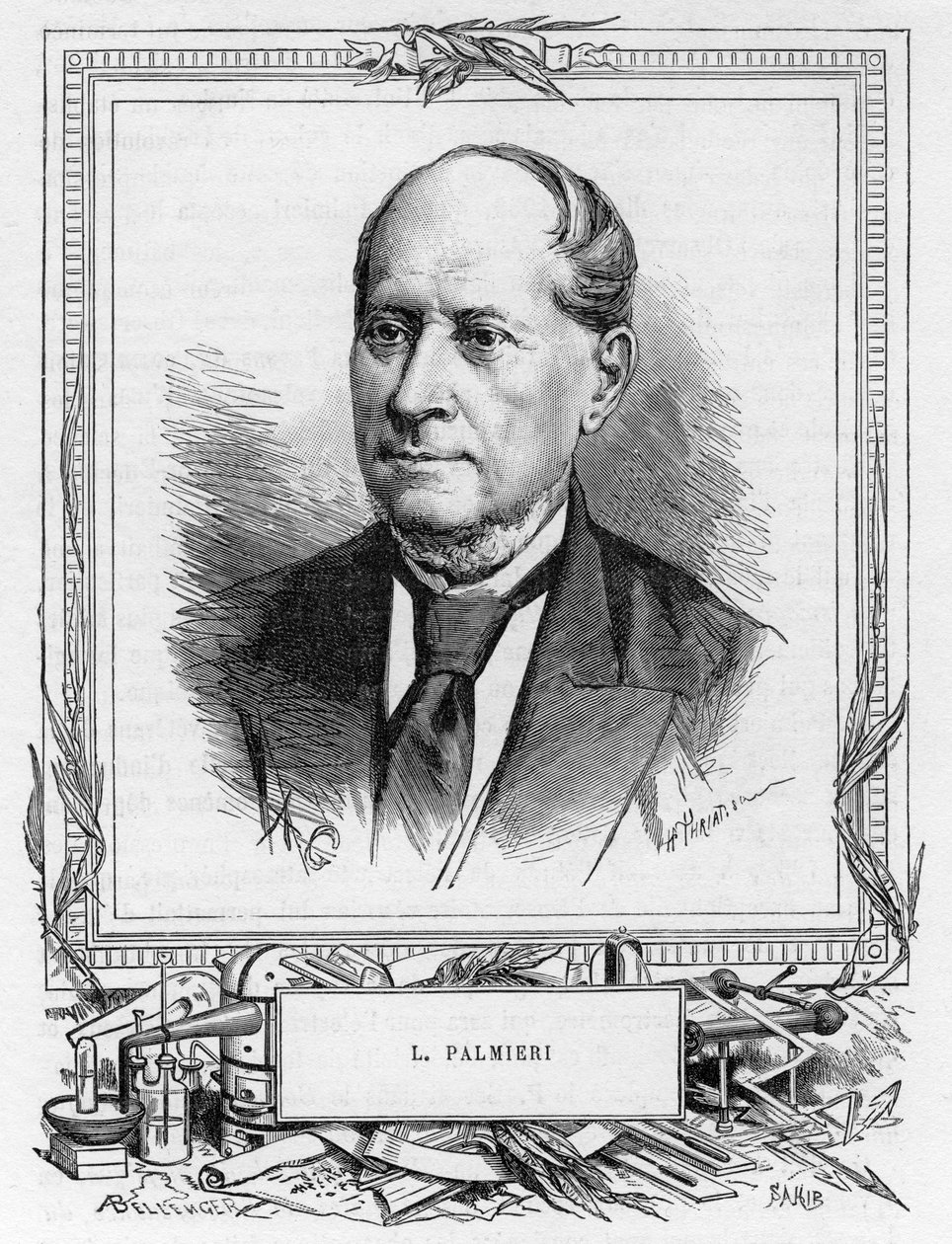 Luigi Palmieri , italský geofyzik, 1893 od Unbekannt