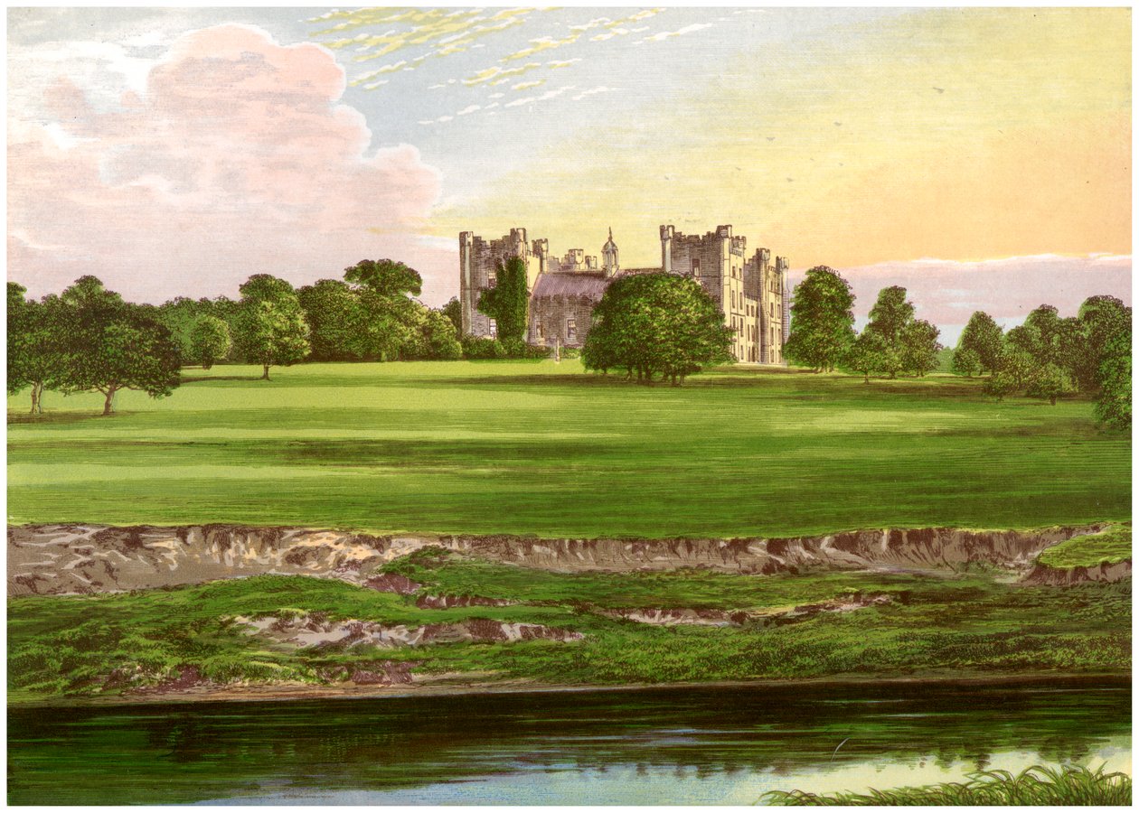 Hrad Lumley, hrabství Durham, domov hraběte ze Scarbrough, c1880 od Unbekannt