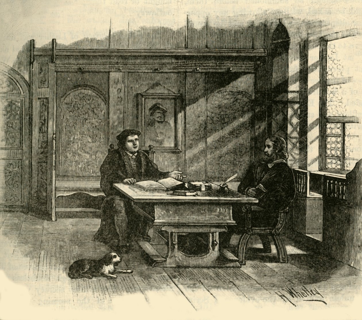 Luther a Melanchthon, c1500-1520, 1890. od Unbekannt
