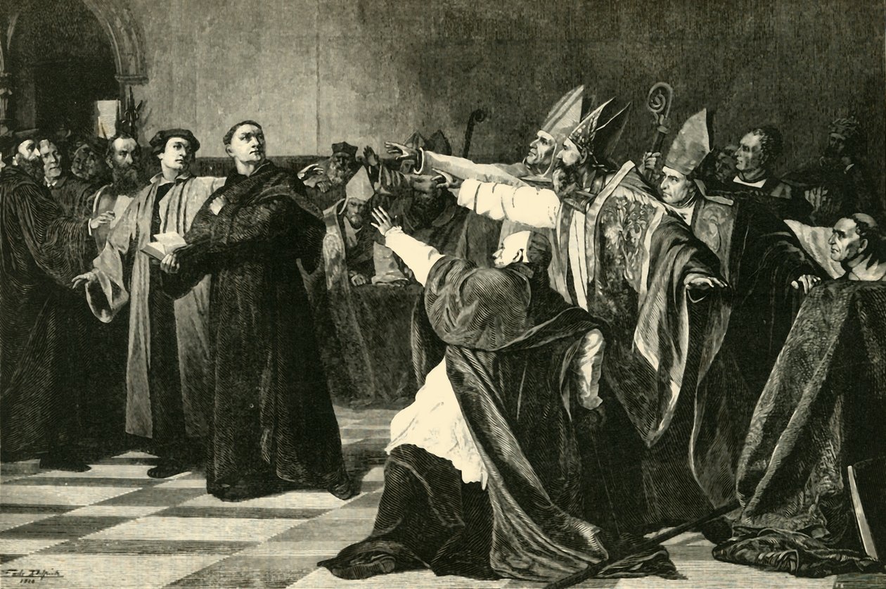 Luther na sněmu ve Worms, 1521, 1890. od Unbekannt