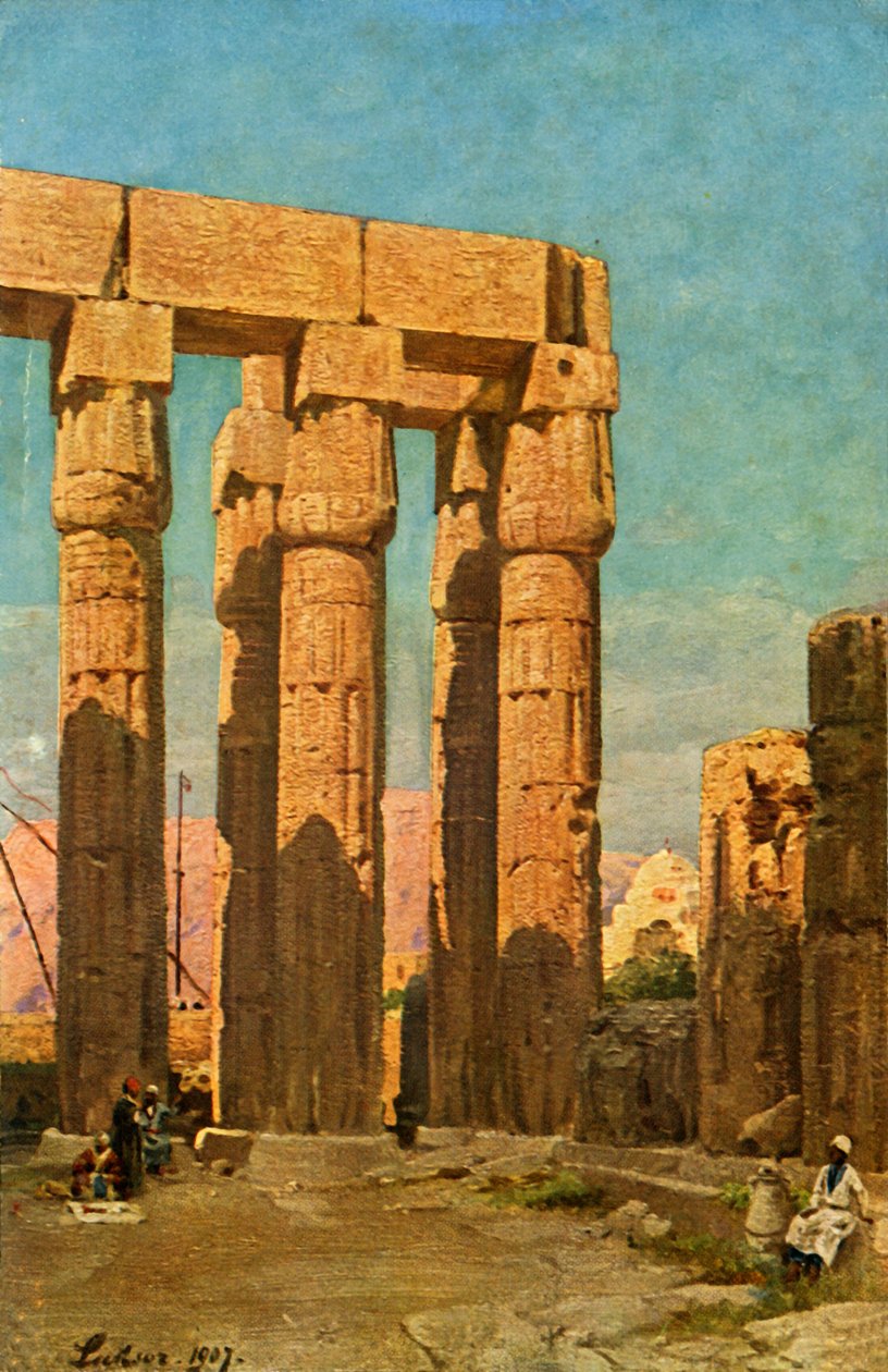 Luxor: Chrám Amenophis III, c1918-c1939. od Unbekannt