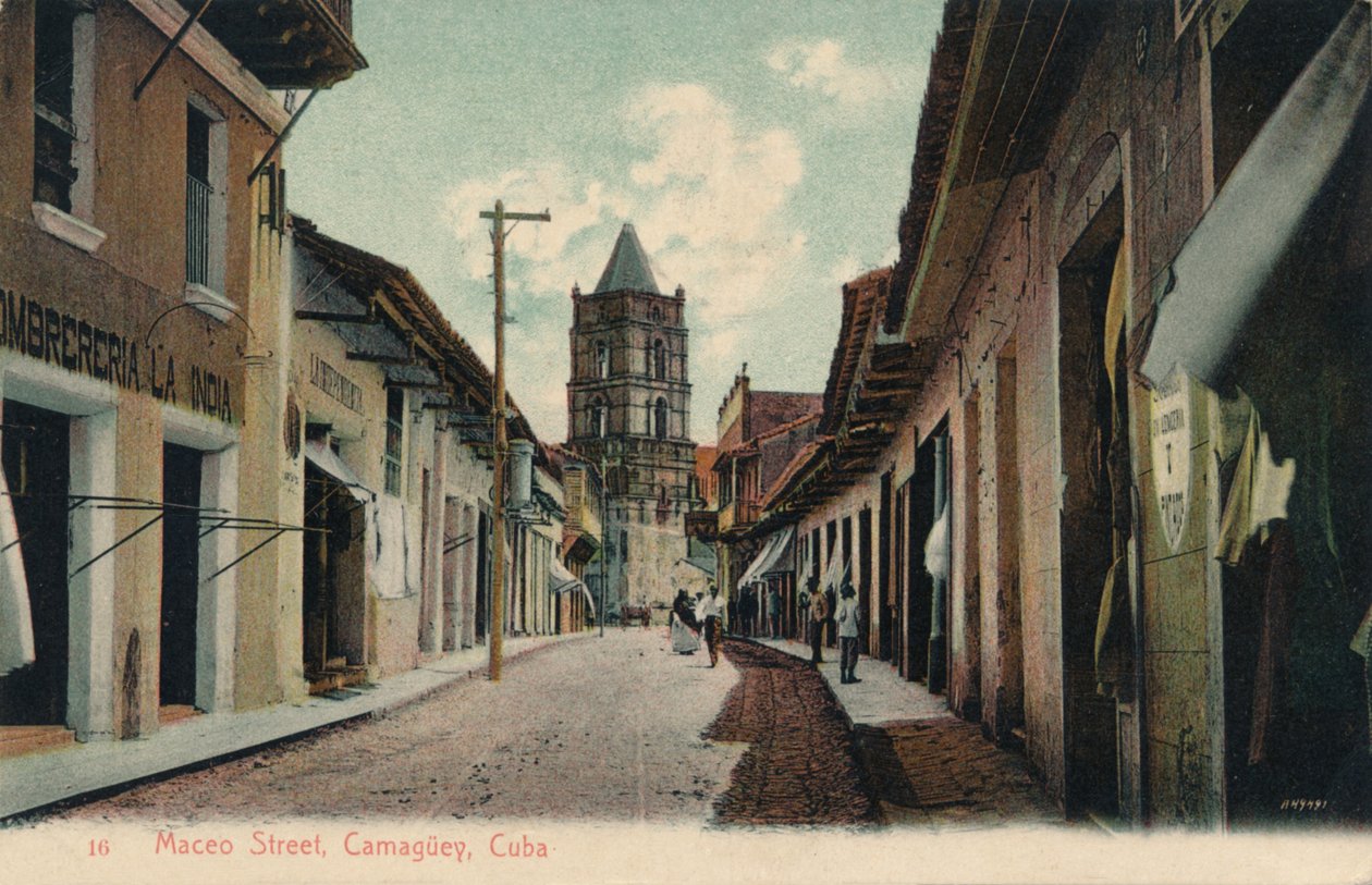 Maceo Street, Camaguey, Kuba, 1944 od Unbekannt