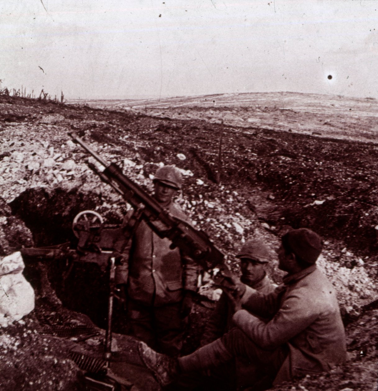 Kulomety, Mount Kemmel, Flandry, Belgie, c1914-c1918 od Unbekannt