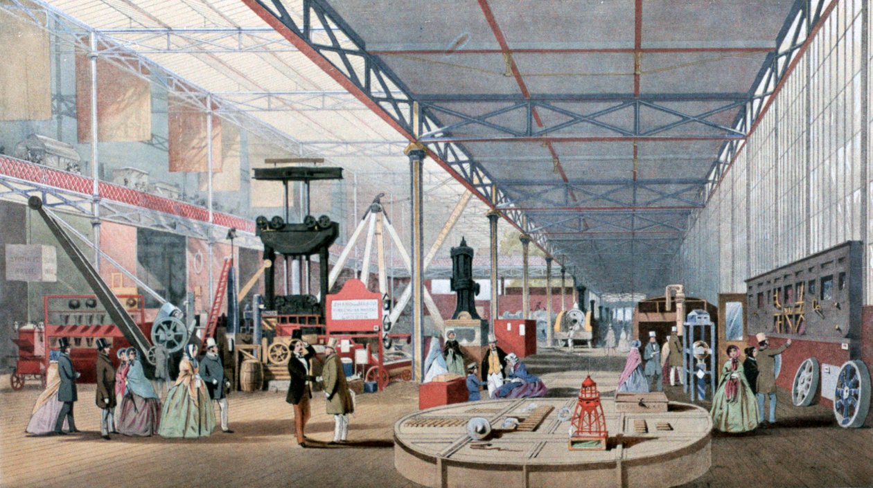Machinery Hall, výstava Crystal Palace, Londýn, 1851 od Unbekannt